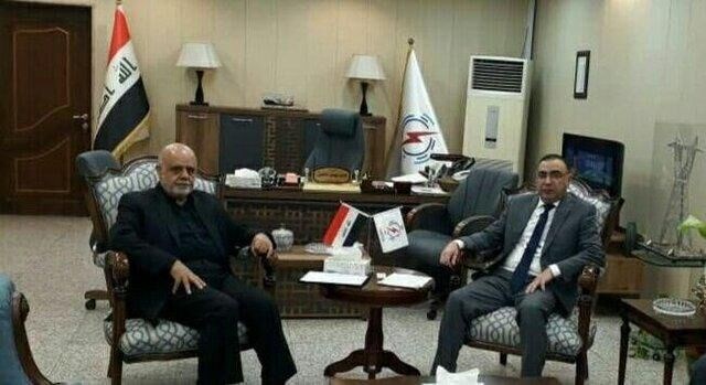 دیدار سفیر ایران با وزیر جدید برق عراق