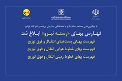 فهارس بهای رسته نیرو ابلاغ شد
